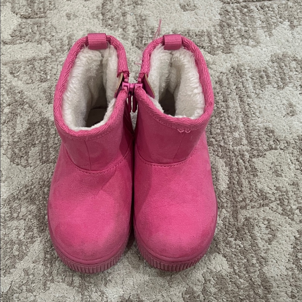 Cat & Jack Pink Kids Booties